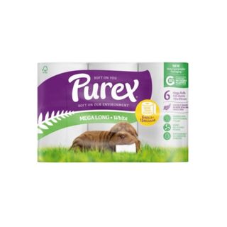 Purex Mega Long White 2 Ply Toilet Rolls 6pk