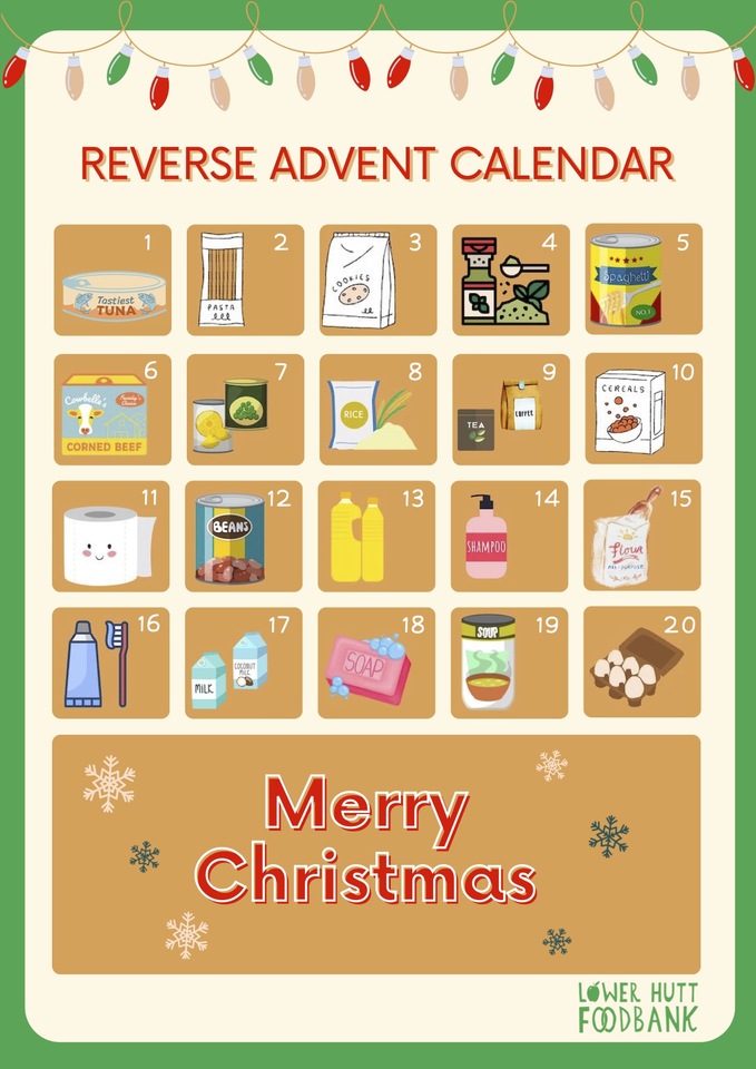 Reverse Advent Calendar Poster 